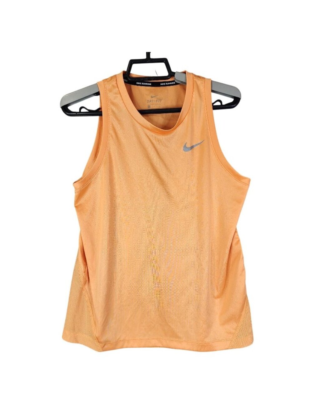 Womens Nike Running Orange Dri Fit Tank Top Active Polyester Size S